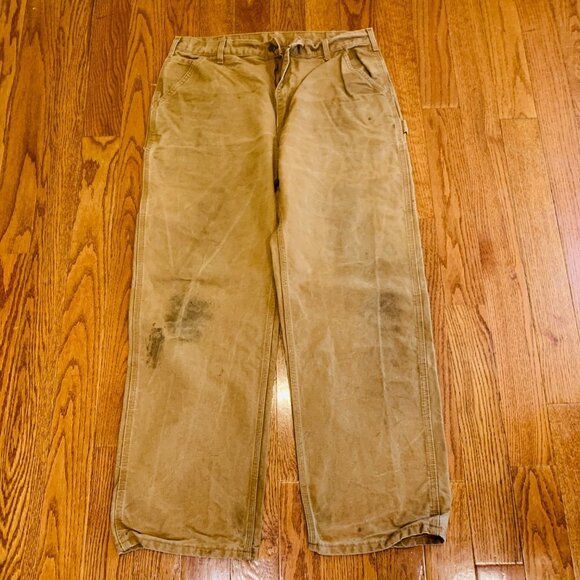 Vintage Carhartt Brown Work Pants Original Fit 38 X 32 RN#14806 - Picture 1 of 8